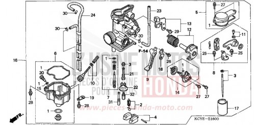 CARBURATEUR XR400R4 de 2004